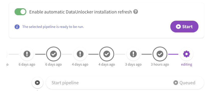 Automation pipeline preview