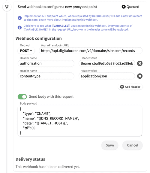 DataUnlocker Docs • Create a proxy endpoint